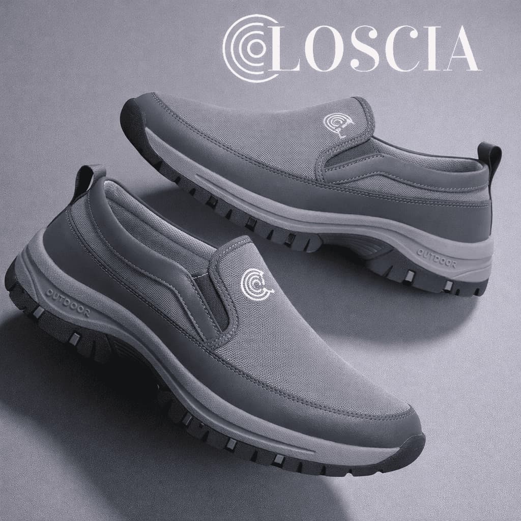 Tênis Slip-On Masculino Confortável para Caminhadas/Atividades Design Moderno Solado Antiderrapante