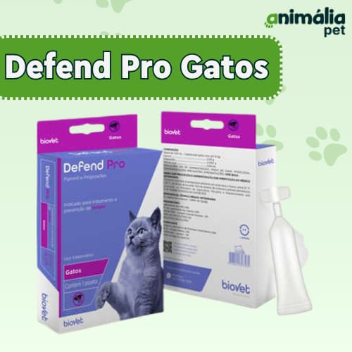 Antipulgas Defend Pro para gatos com 1 pipeta - Biovet