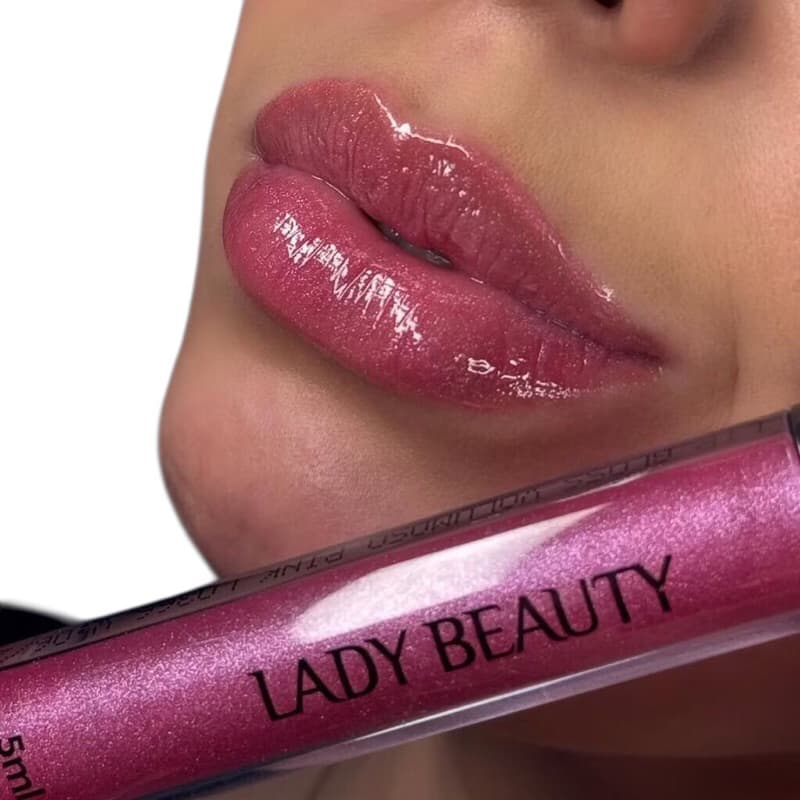 💄 Gloss Labial LADY BEAUTY VOLUMOSO I Brilho Intenso e Lábios Hidratados   ✨ LP