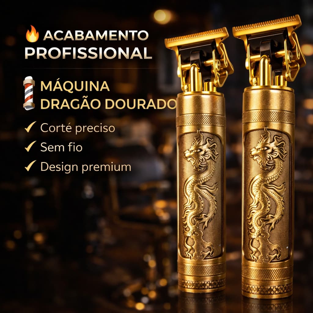 Kit 2 Máquina Cortar Cabelo Fazer Barba Masculina Designer Aleatório Elétrico Profissional