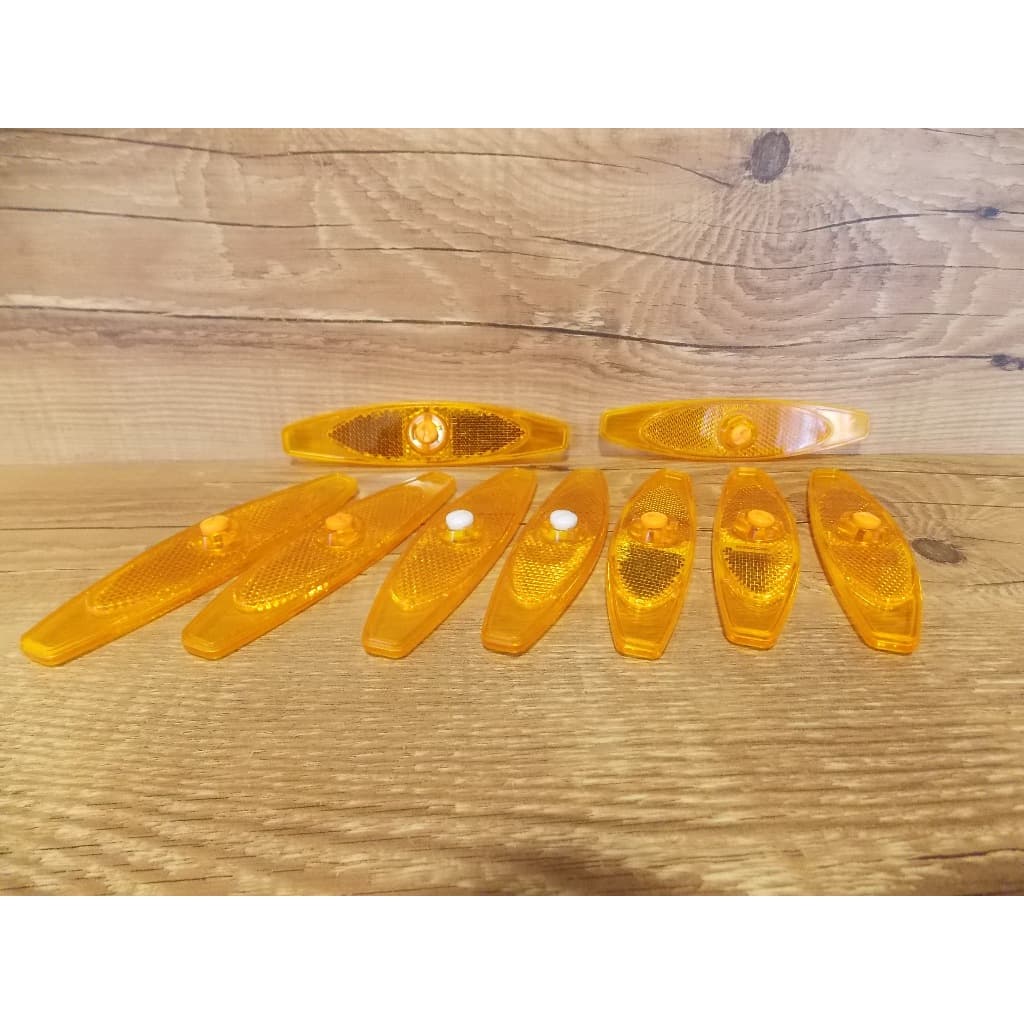 9 refletores de raio para bicicletas antigas - novo de estoque antigo