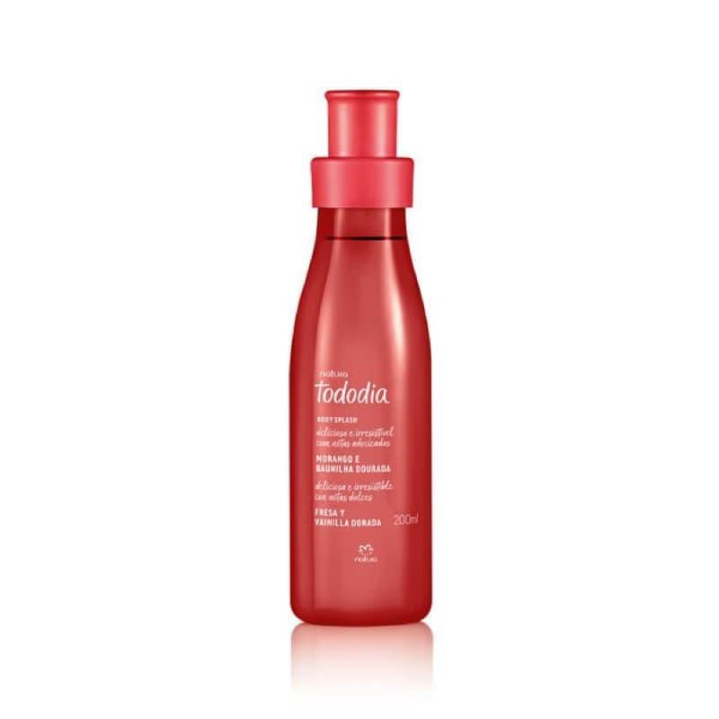 Body Splash Tododia Morango e Baunilha Dourada 200 ml Natura