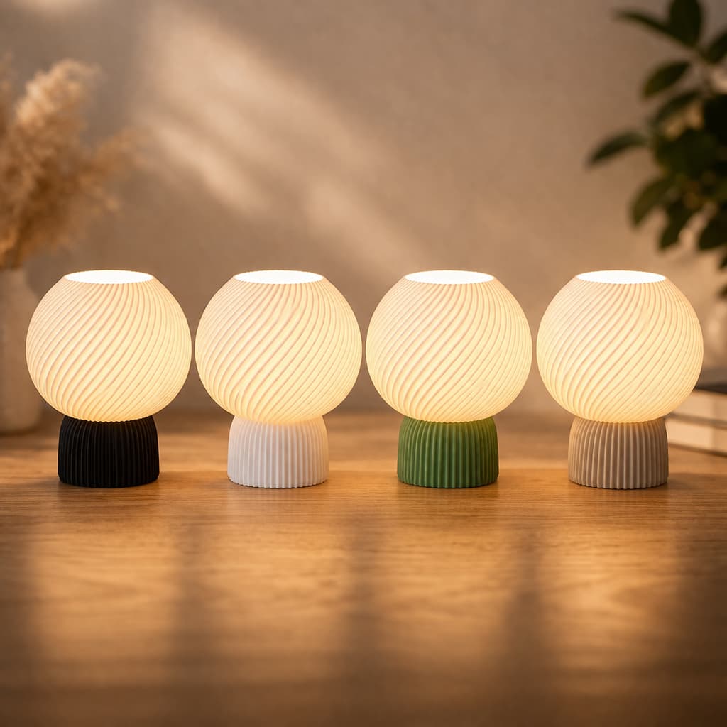 Abajur Luminária de Mesa Bola/Globo Cabeceira Design Moderno Minimalista Quarto Sala Escritório