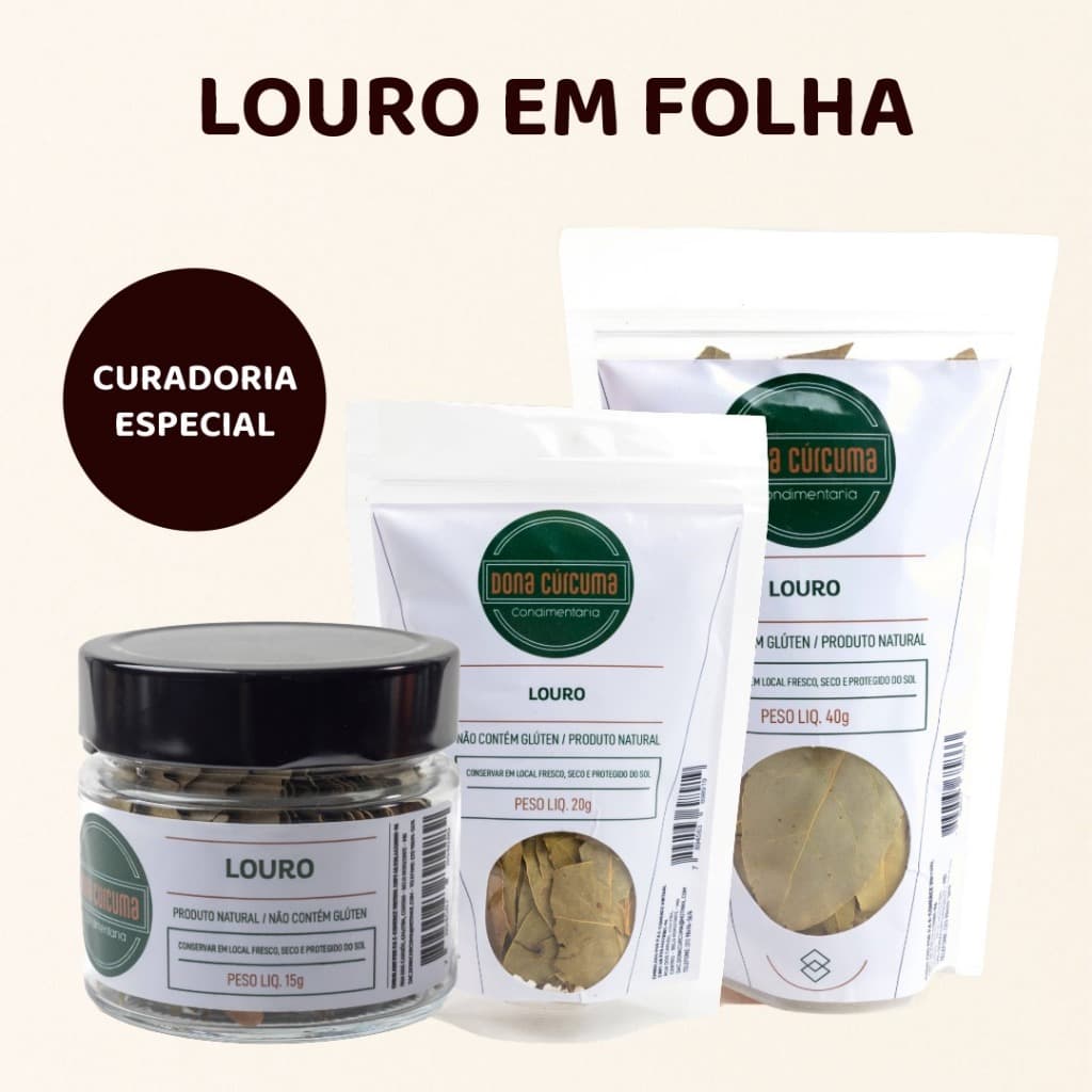 Louro em folha 100% Natural | Temperos e Especiarias – Dona Cúrcuma