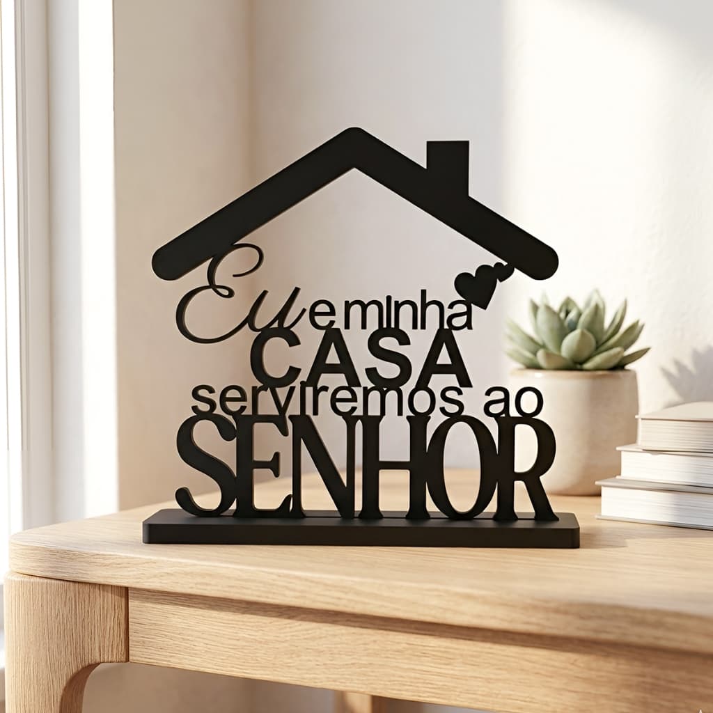 Quadro De Mesa Decorativo Monte Facil