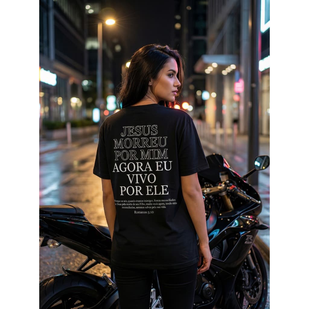 Camiseta Feminina blusinha T-Shirt camisa crista Vivo Por Ele blusa 100% algodão