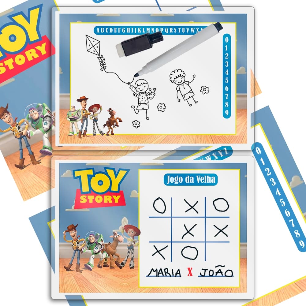 15 Lembrancinhas Toy Story Lousa Mágica - Pronta Entrega