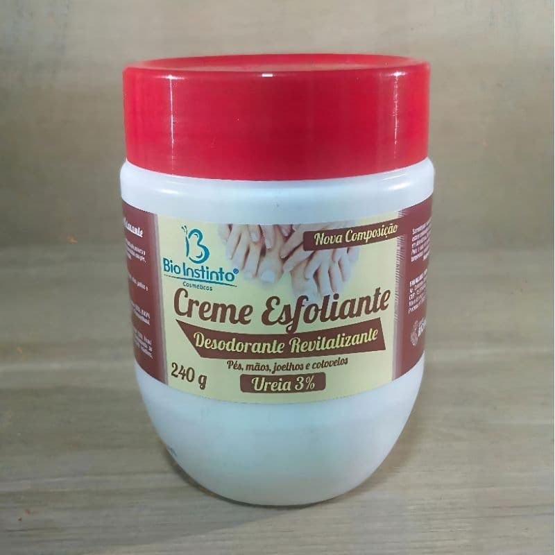 Creme Esfoliante Desodorante Bio Instinto Revitalizante Pés Mãos Joelhos & Cotovelos Ureia 3% 240g