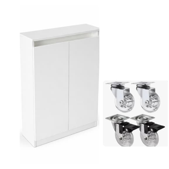 Aparador  Mini Despensa Armário Multiuso Armário cozinha Lavanderia Buffet Cantinho do café 100% MDF Com Rodinhas