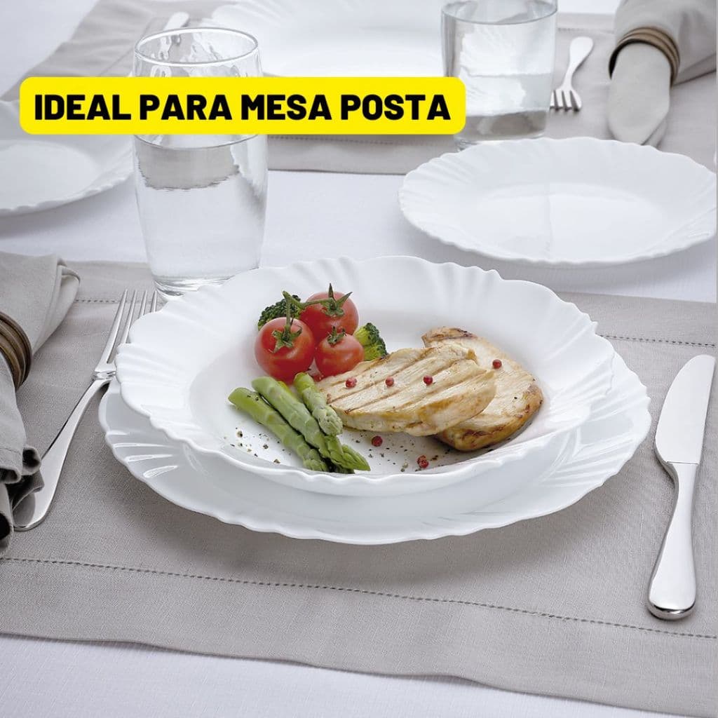 Jogo De Mesa Com 6 Pratos De Porcelana Nadir Figueiredo Sopa Caldo Almoço Mesa Posta