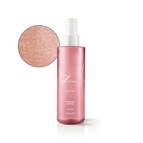Body Splash Luna Glow Iluminador Com Glitter Natura