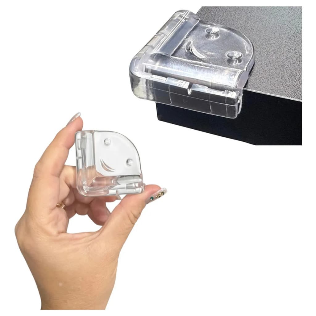 Protetor Quina Silicone Canto Mesa Segurança Bebê Kit