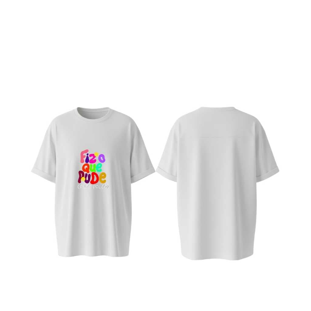 Camiseta Estampada Frase Divertida Unissex Casual Streetwear Manga Curta