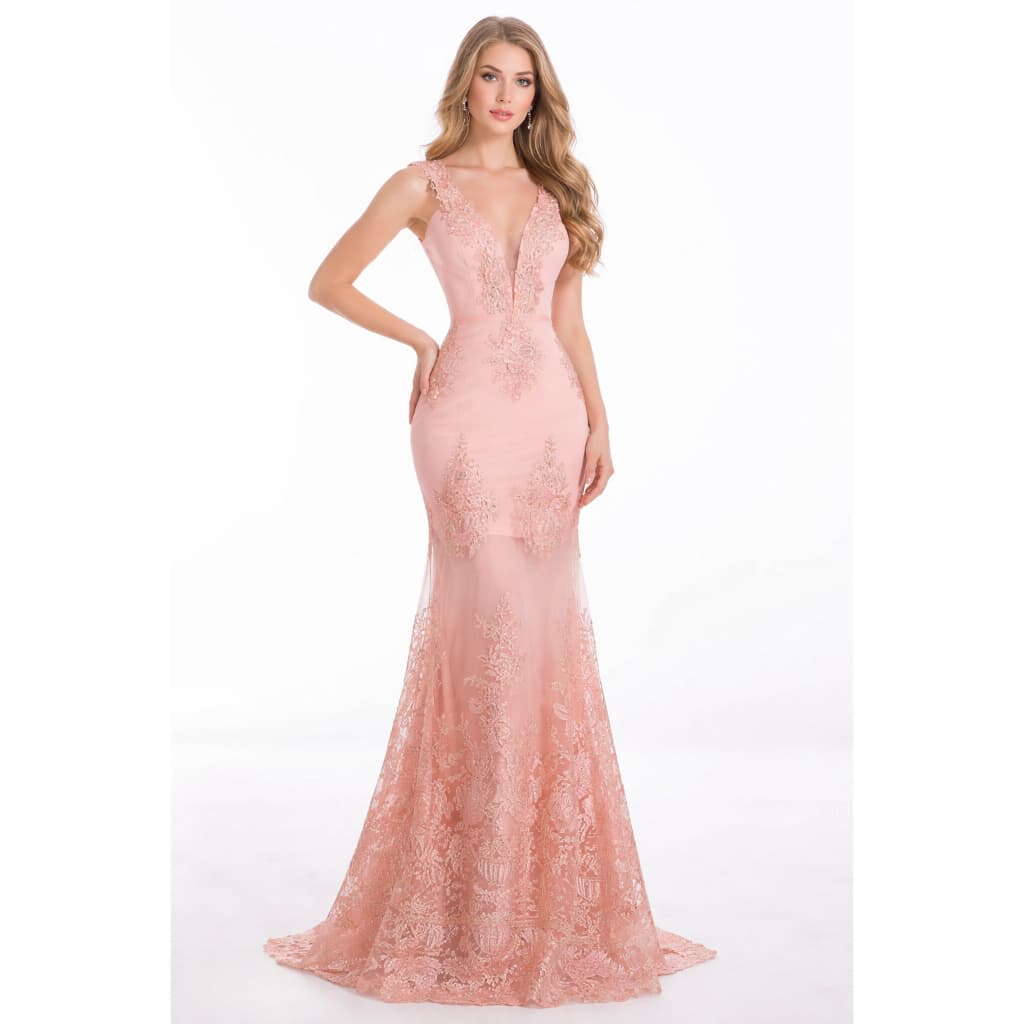 Vestido Feminino Longo de Rendada Sereia Elegante Sem Mangas Ombro a Ombro Festa ou Evento