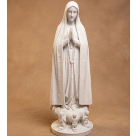 Nossa Senhora De Fátima e os 3 Pastorinhos 3D / Escultura Moderna Realista