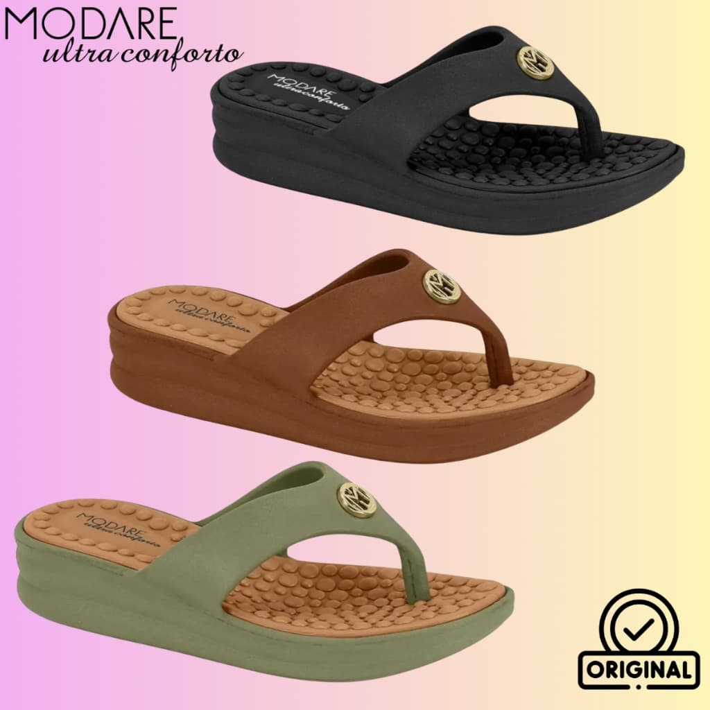 Chinelo Dedo Confortável Massageador Antiderrapante Leve Macio Esporão EVA Modare Original