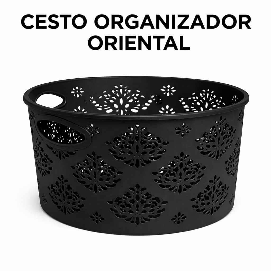 Cestos Organizador Plástico Oriental Versátil Cozinha Roupas Casa