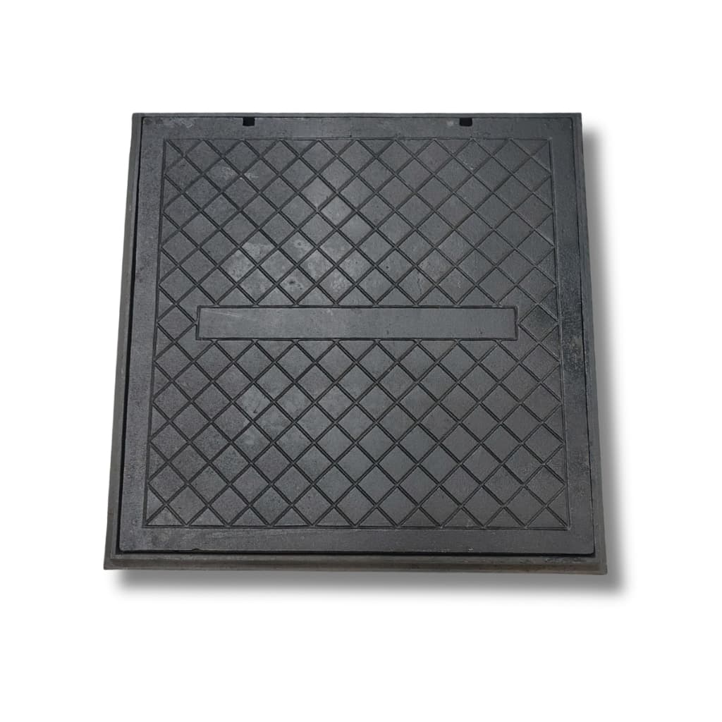 Tampão 50X50 Ferro Fundido Preto Cisterna Caixa de Passagem Inspeção e Gordura
