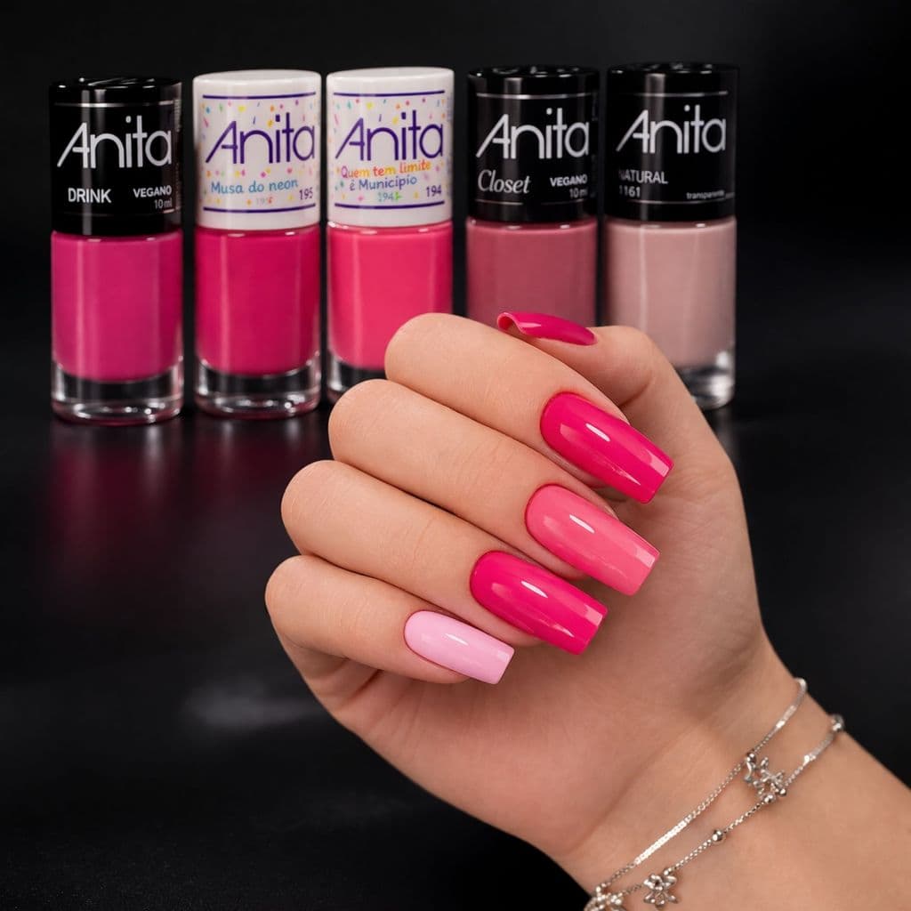 Esmaltes Anita Tons Rosa Neon Esmalte Atacado Esmalte Cremoso Alta Cobertura
