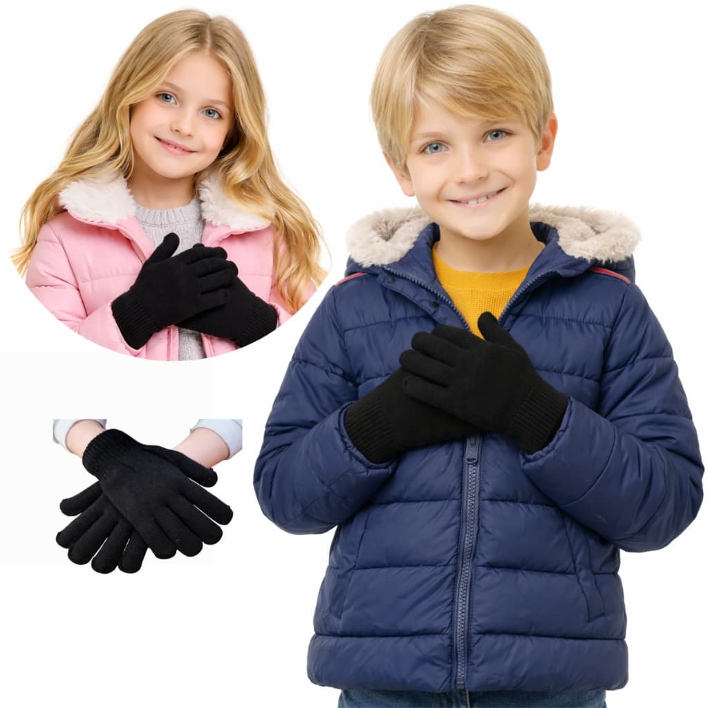 Luva De Lã Infantil De Frio Criança Menino Menina Inverno Pronta Entrega