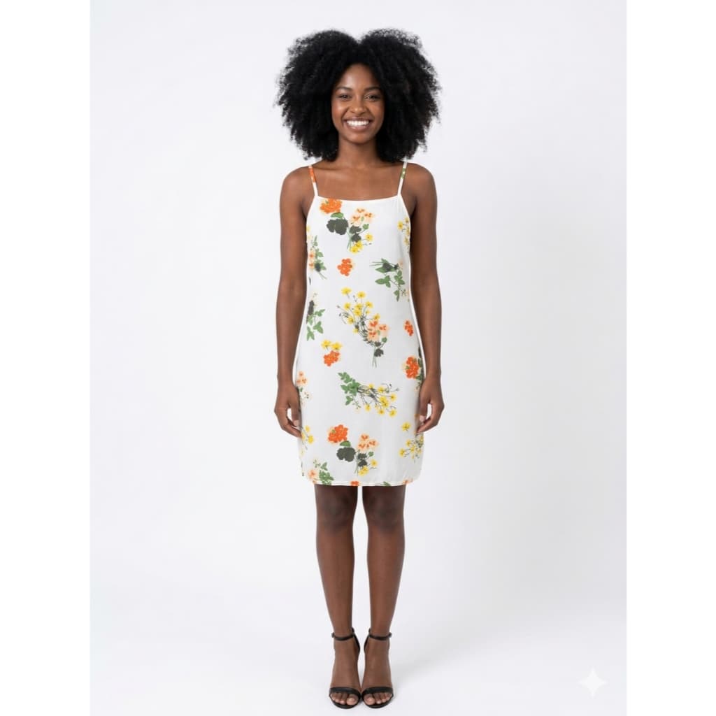 Vestido de Alcinha Viscolinho Estampado