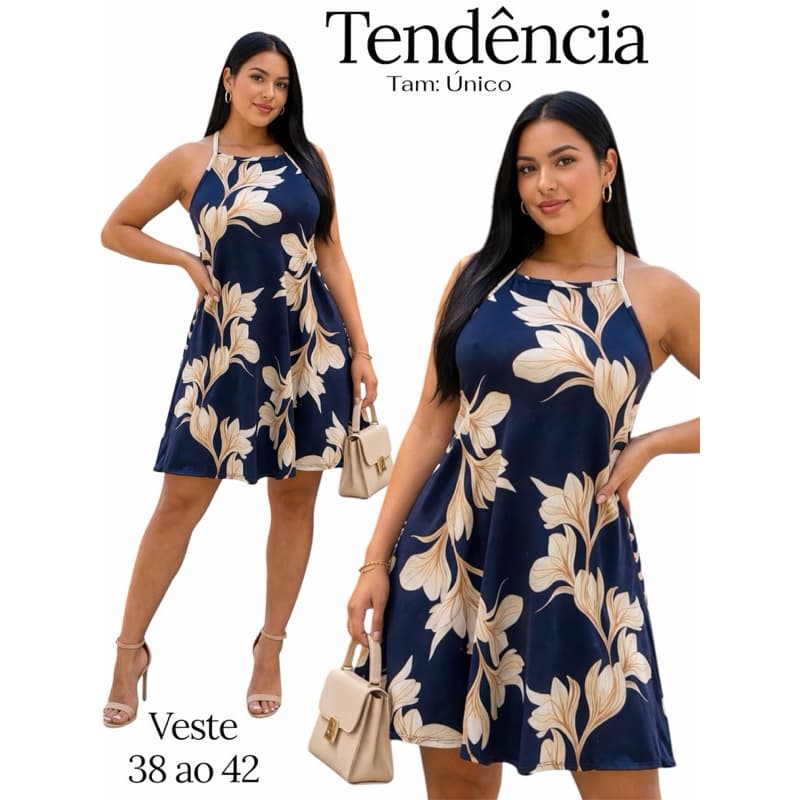 Vestido Curto Feminino Regata Soltinho - Verão Moda Gringa