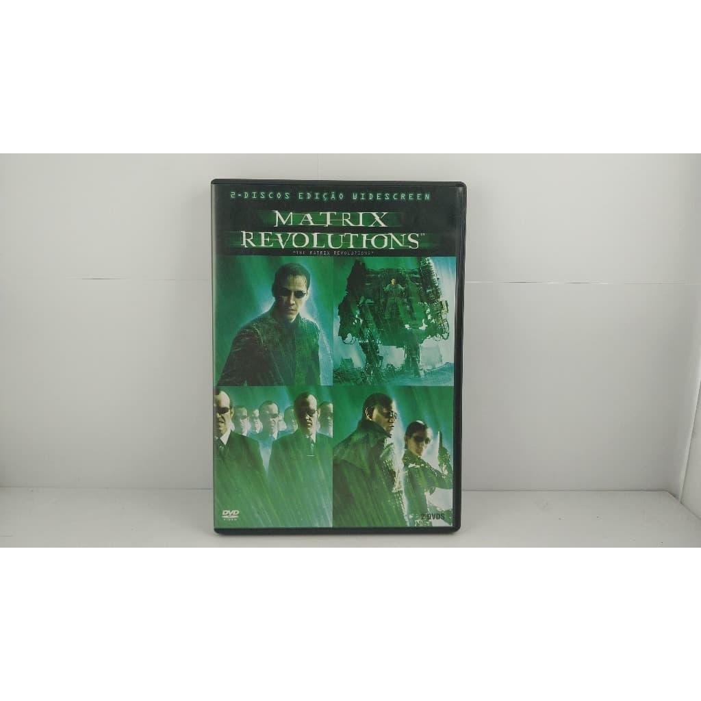 DVD Matrix Revolutions Disco Duplo Warner Semi Novo