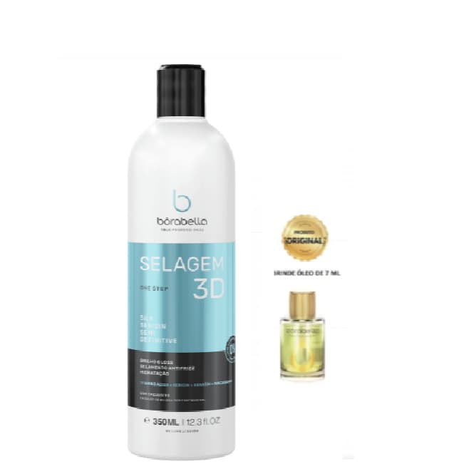Borabella Selagem 3d Semi Definitiva Sem Formol 350ml + óleo