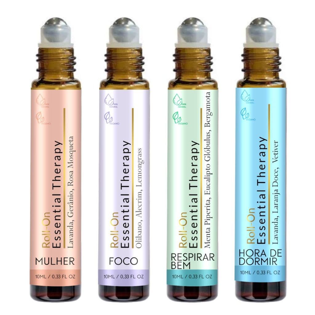 Óleo Essencial em Blend Roll-On 100% Natural Praticidade e Bem Estar Escolha os seus