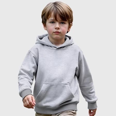Moletom Infantil Liso Algodão Premium Blusa de Frio Canguru Com Capuz Peluciado Menino Menina Inverno Duo-Street