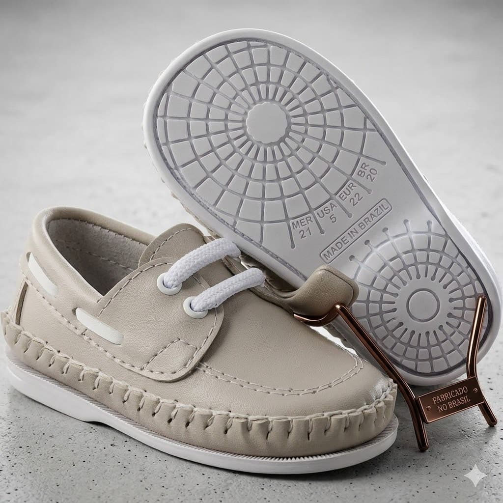 Sapato Mocassim Infantil Bebê Masculino Estilo Social  Macio e Confortável Perfeito para Batizado Festa e Passeio