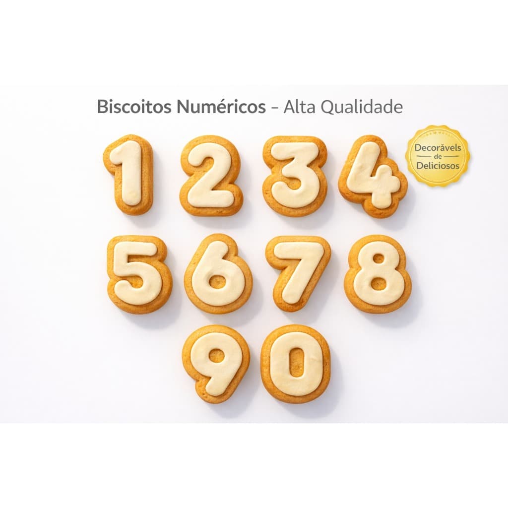 Cortador marcador  de Número para Vela e Pasta Americana Biscoito Topo de Bolo Aniversário ja com puxador