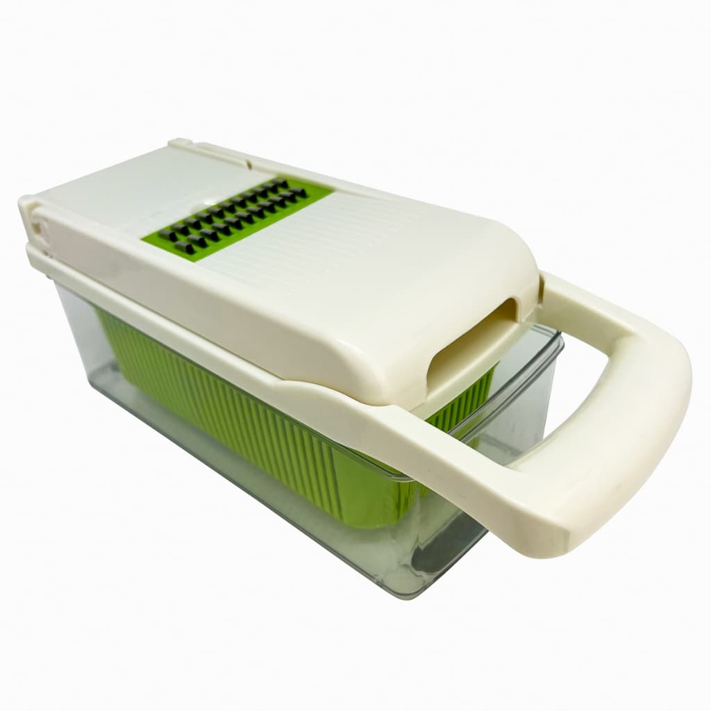 Cortador Legumes Fatiador Triturador Manual Cozinha Prática Agilidade Preparo Alimentos Salada Rápida Legumes Verduras
