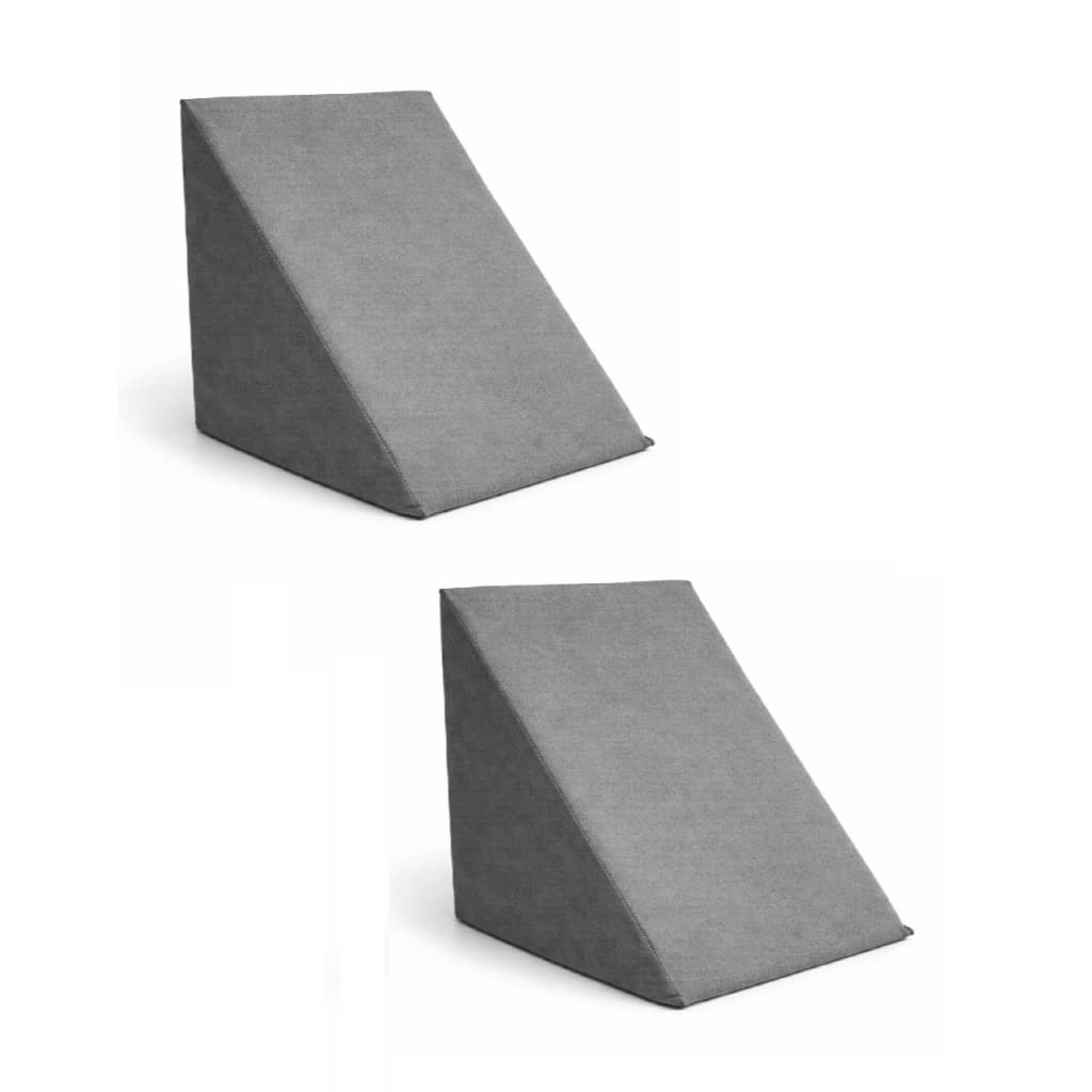 Kit 2 Travesseiro Encosto Triangular Ortopédico Pós Cirúrgico Com Capa