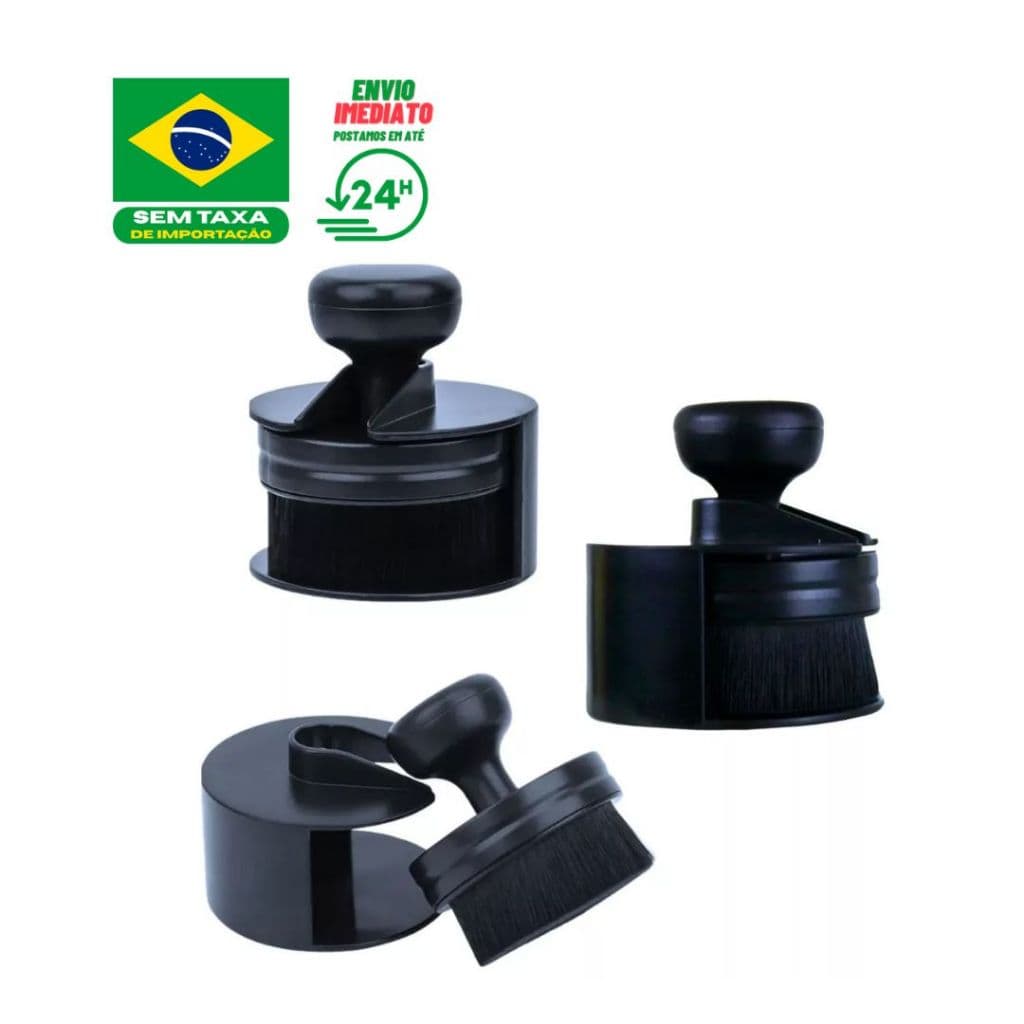 Aplicador de Pneu Pretinho Pincel Soft Acabamento Perfeito Selante Automotivo Rodas