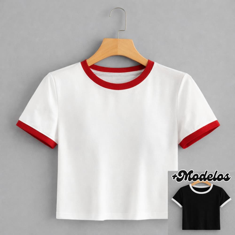 BABY TEE Feminina, Modelo LISO, Cropped Camiseta - Estilo Alternativa Y2K Blogueira Streetwear Tumblr