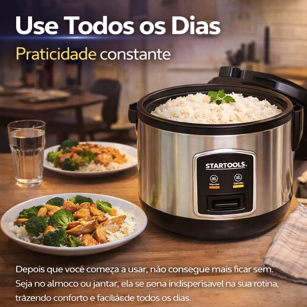 Panela Arroz Eletrica Compacta 1 Litro 127v Preto Cozinha Facil Prova Agua