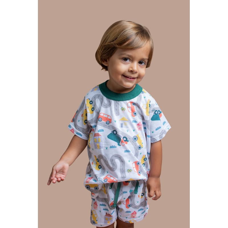 Pijama Infantil Masculino 100% Algodão Hipoalergênico, roupa de dormir, pijamas de calor, Coleção Carros  Tam 1 ao 12.