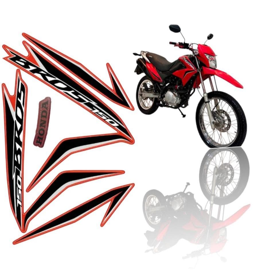 FAIXA COMPLETA HONDA NXR BROS 150 2013 MOTO VERMELHA