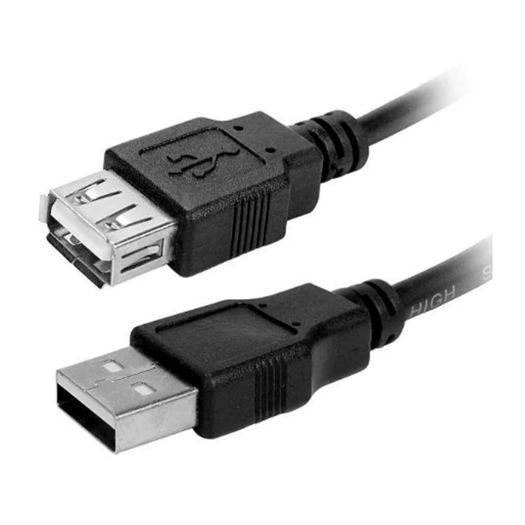 Cabo Extensor Usb 1,5 Metros Com Filtro 2.0 Macho/femea Preto