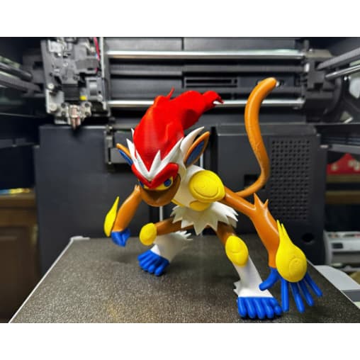 Pokemon Infernape 25cm Estátua Decorativa Colecionável Anime Geek Presente