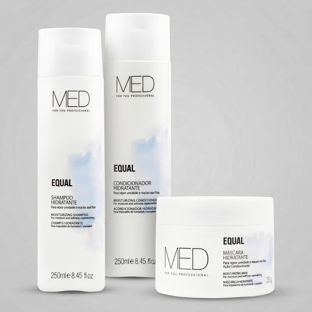 Kit Equal Med For You Home Care Hidratação Equilíbrio pH Shampoo Condicionador Máscara