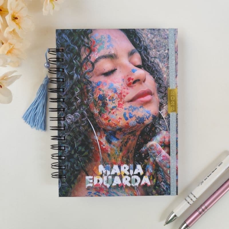 Agenda Personalizada 2026/2027 Personalizada com Foto/ Profissão/ Agendamento/ Vintage/ Dorameira/ sua logo