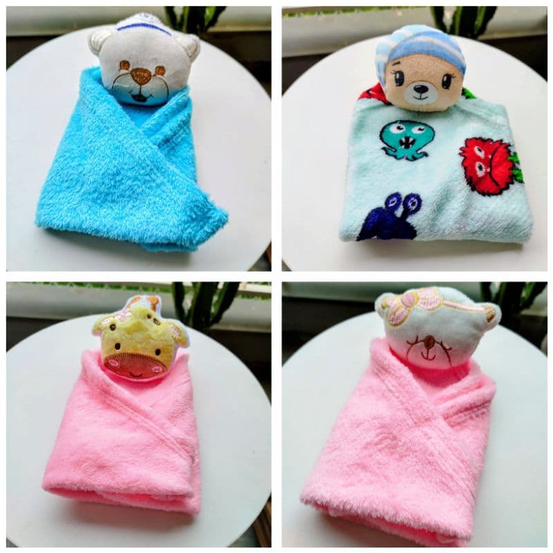 Naninha para Bebê com Prendedor de Chupeta