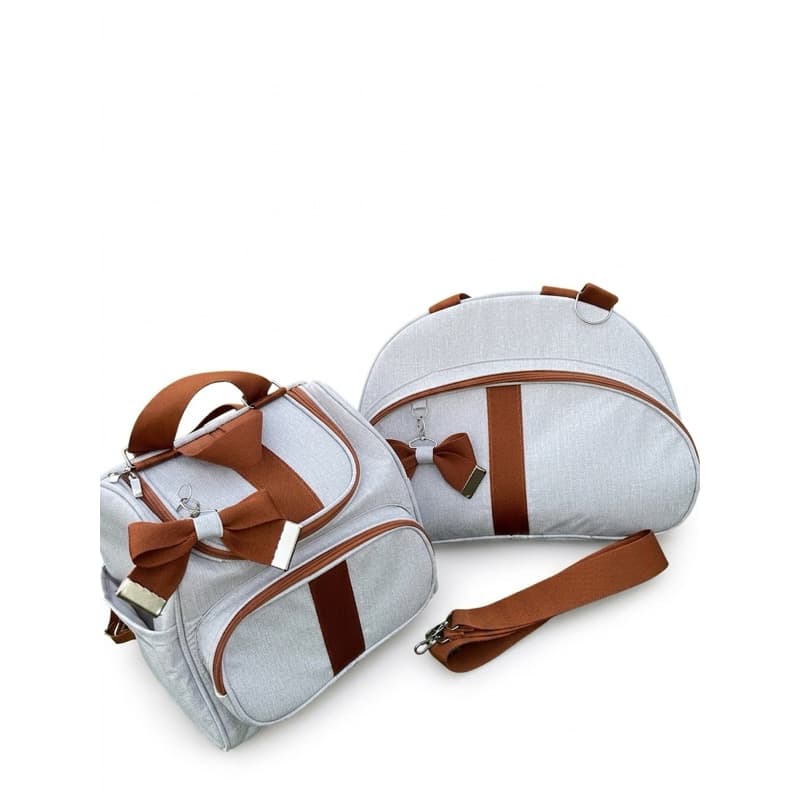 Bolsa Maternidade Kit 2 Peças Mochila 2 Em 1 Mamãe Bebê