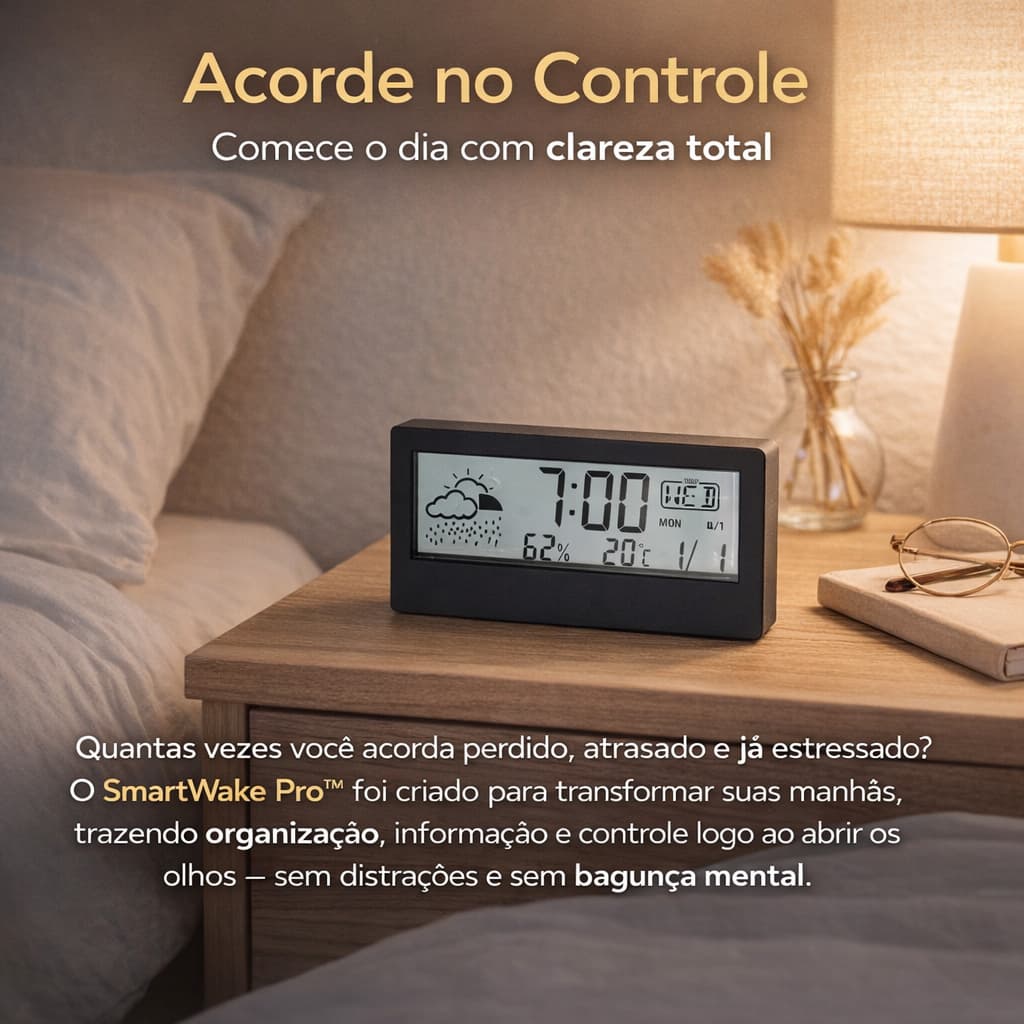 Relogio Despertador Digital Mesa Led Moderno Funcao Timer Alarme
