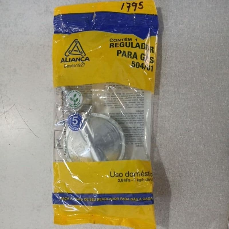 Regulador de gás Aliança 504/01 doméstico