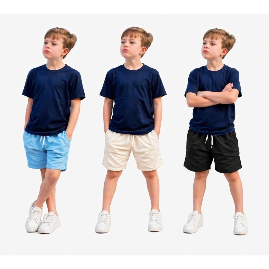 Kit 3 Shorts Infantil Juvenil em Linho Conforto, Estilo e Qualidade