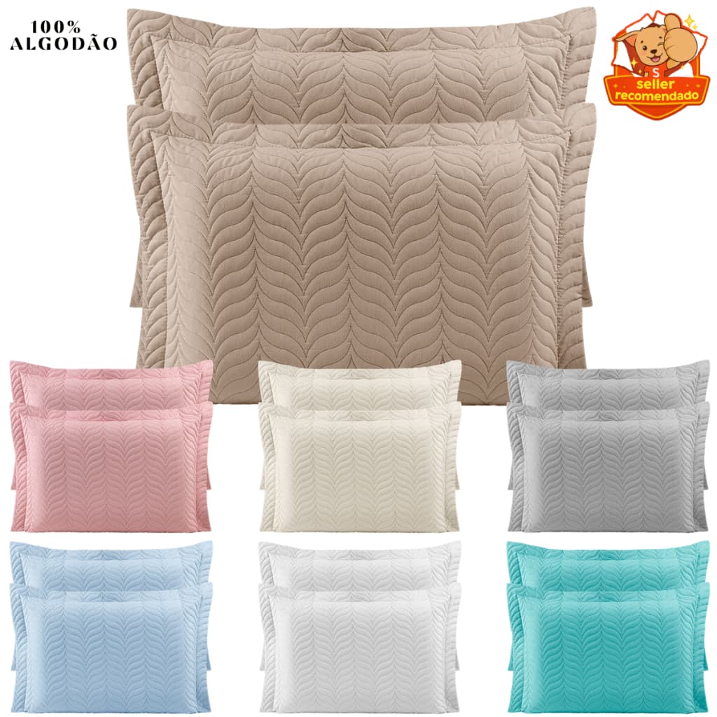 Porta Travesseiro 100% Algodão 70x50 Macio Premium Estilo Hotel (QUALIDADE SUPERIOR)