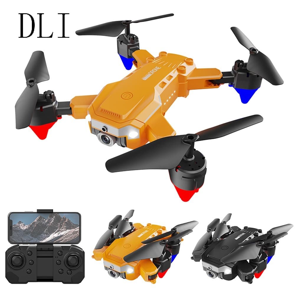 DLI Mini Drone J1 Profissional Com Dual Câmeras Fotografia Aérea Quadricóptero 2.4G Wifi Com Luz